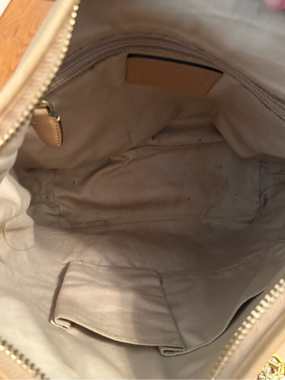 Vintage Coach Legacy Tassel Bucket Bag in Tan Leather - Picture 7 of 8